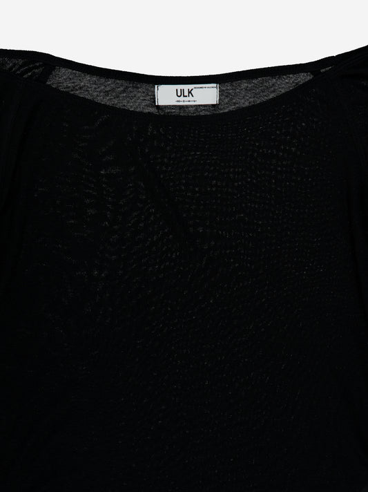 Camiseta semitransparente con cuello de barco - Tana