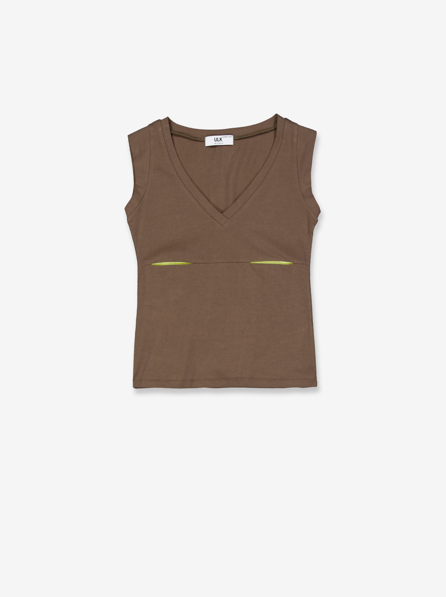Sleeveless top with cut-out detail - Sunshine