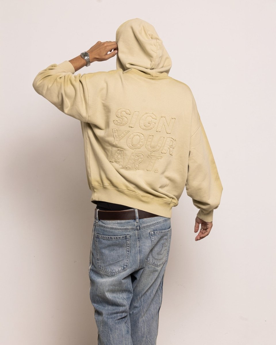 Coolway Washed Green Hoodie - Sudadera con capucha