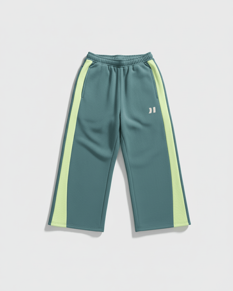 Coolway Float Green Sweatpants - Pantalones deportivos de corte relajado