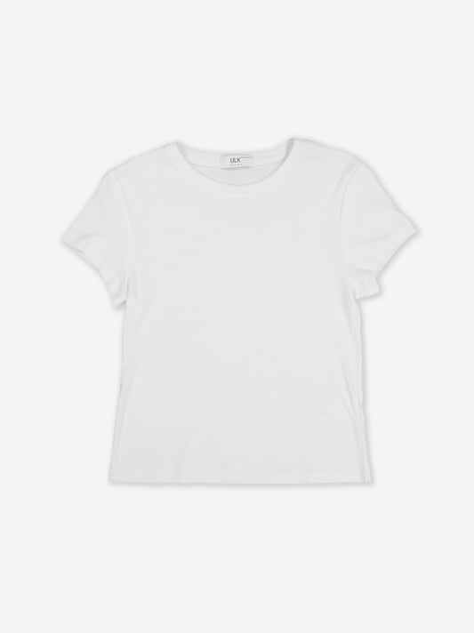 Long-sleeved white T-shirt - Lime