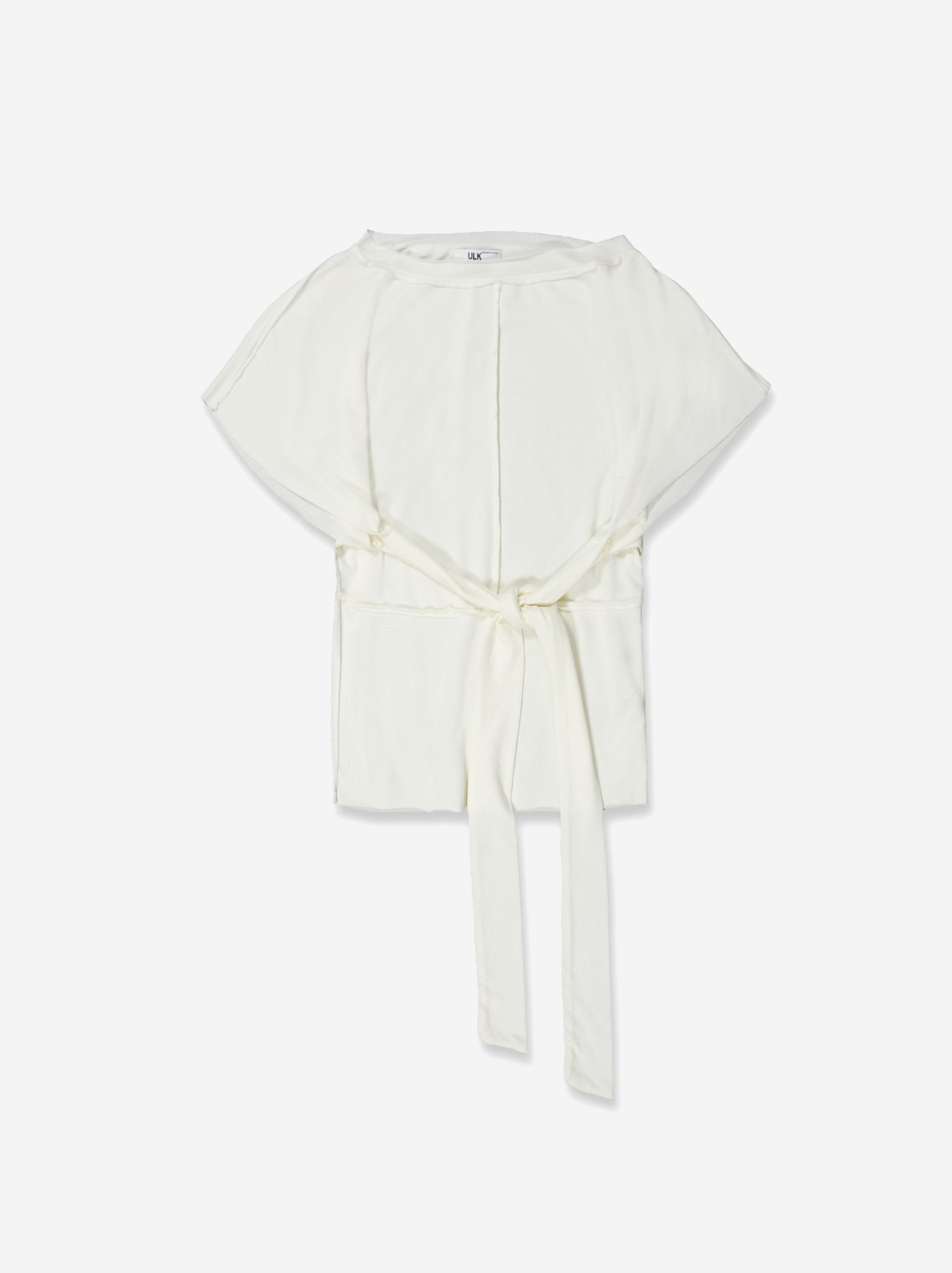 Top fluido blanco con lazada en cintura - Velara