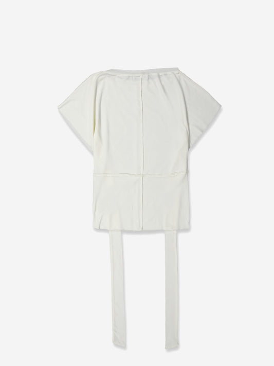 Top fluido blanco con lazada en cintura - Velara