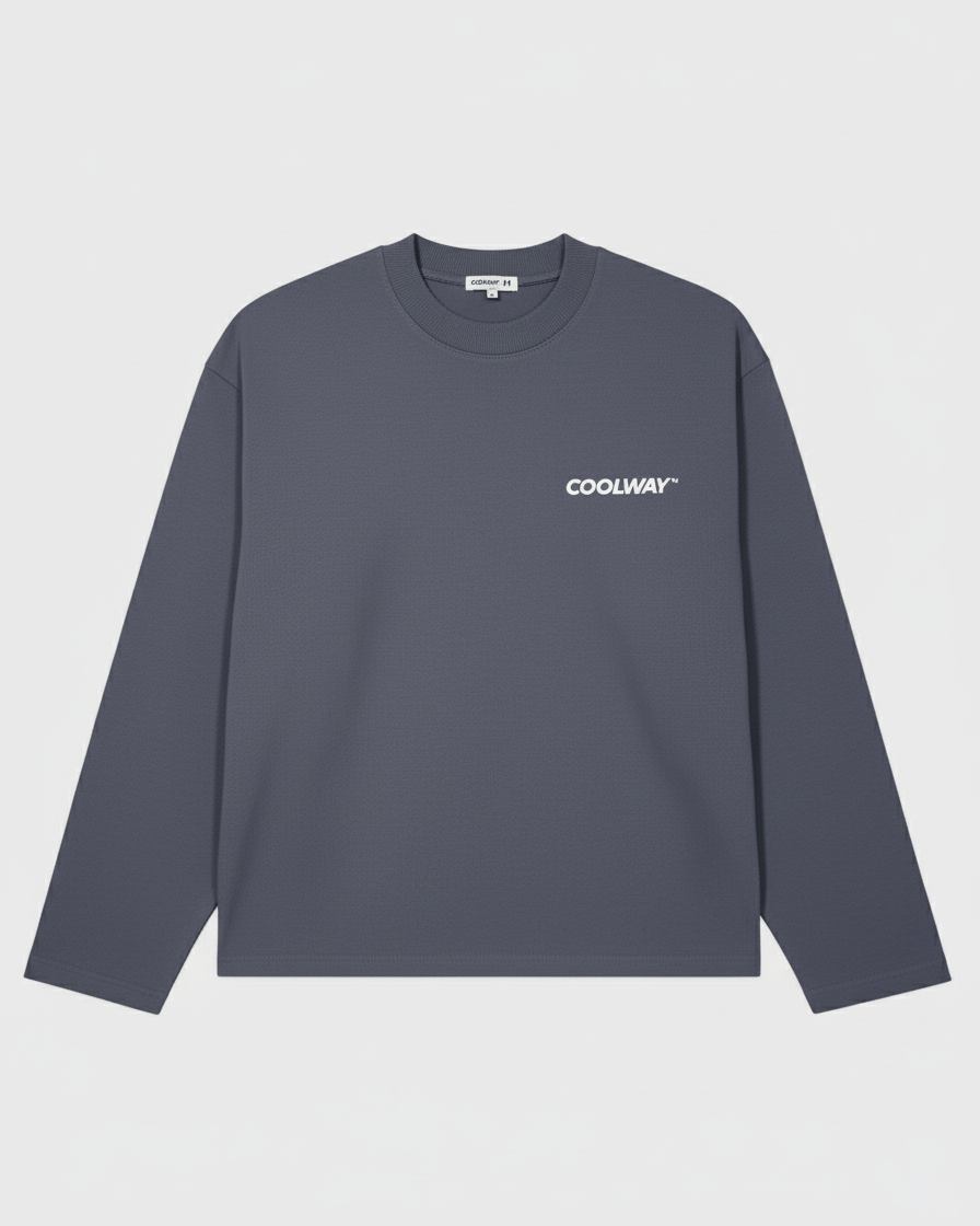 Coolway Frame Grey Long Sleeve - Camiseta de manga larga
