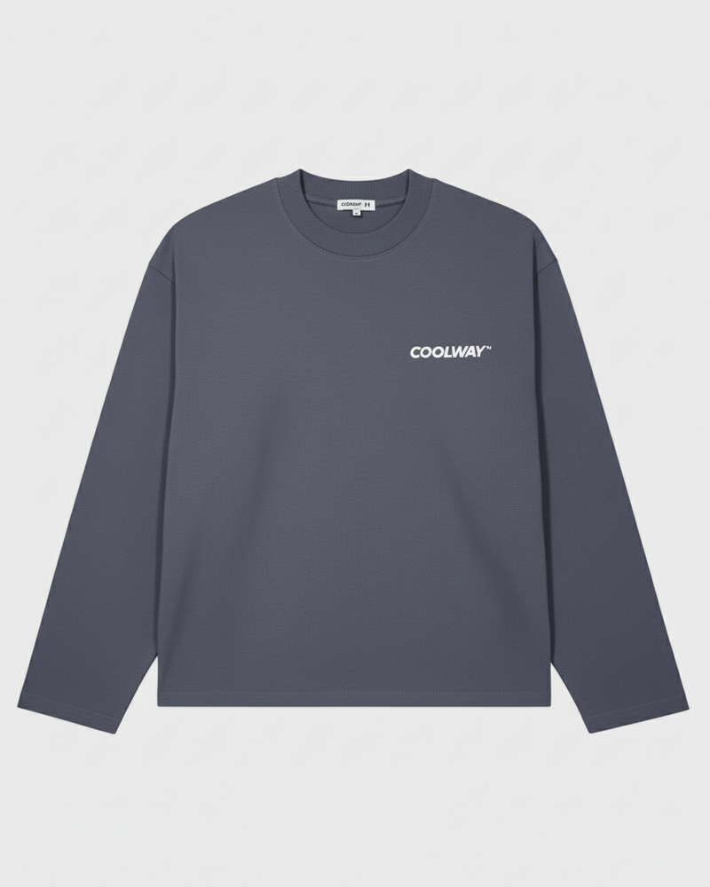 Coolway Frame Grey Long Sleeve - Camiseta de manga larga
