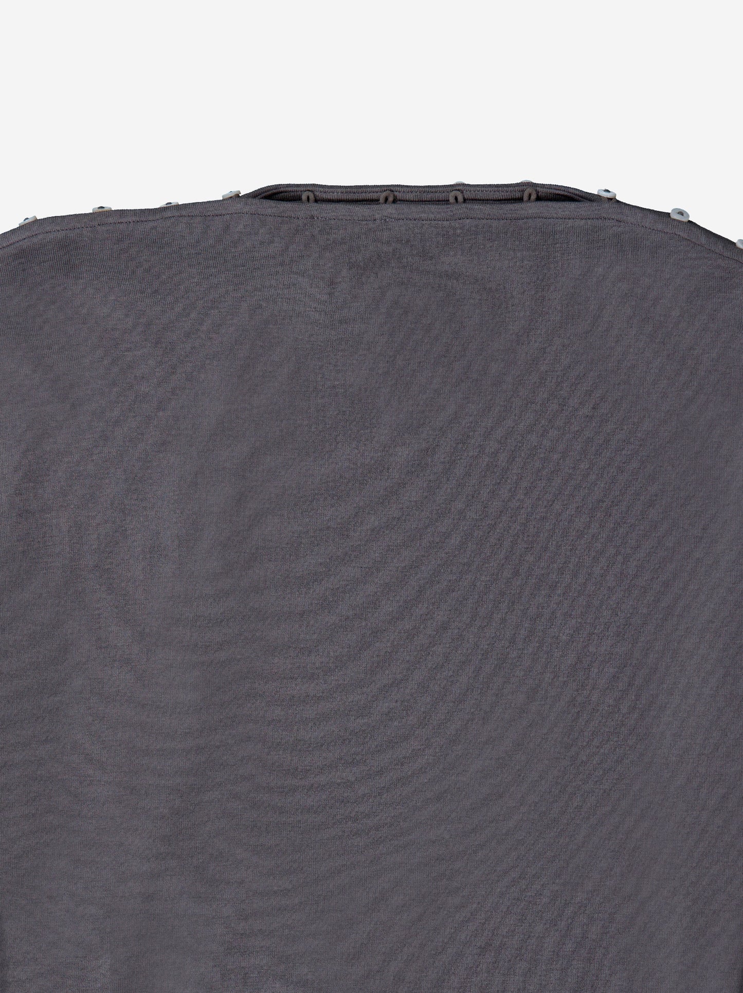 Grey long-sleeved top with side ruching - Xiquet