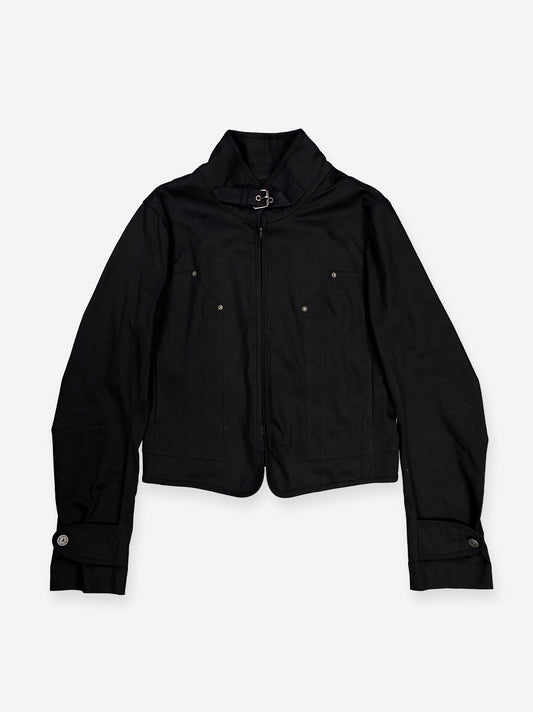 Utilitarian black jacket with buckle adjustments - Light