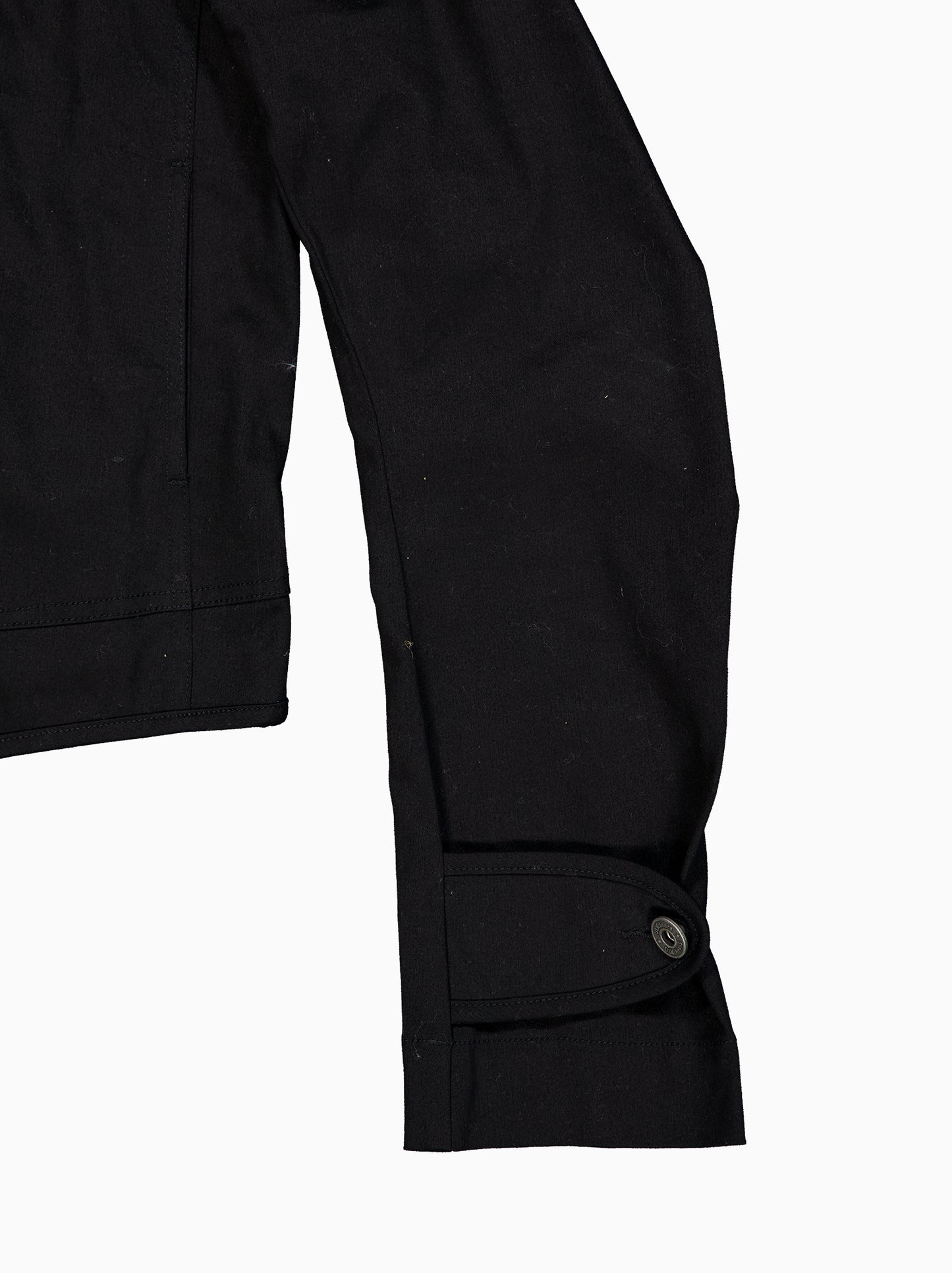 Chaqueta negra utilitaria con ajustes de hebilla - Luz