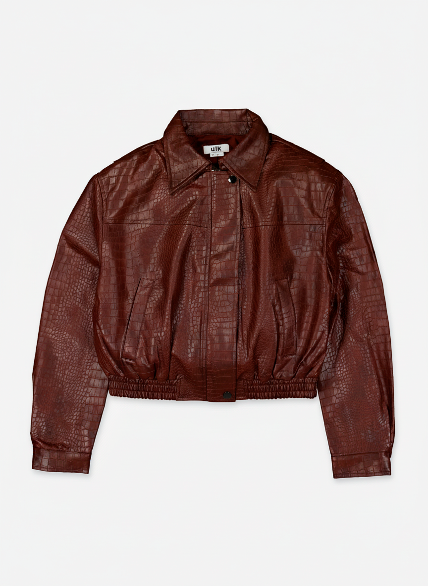 Leather-effect bomber jacket - Lisbon