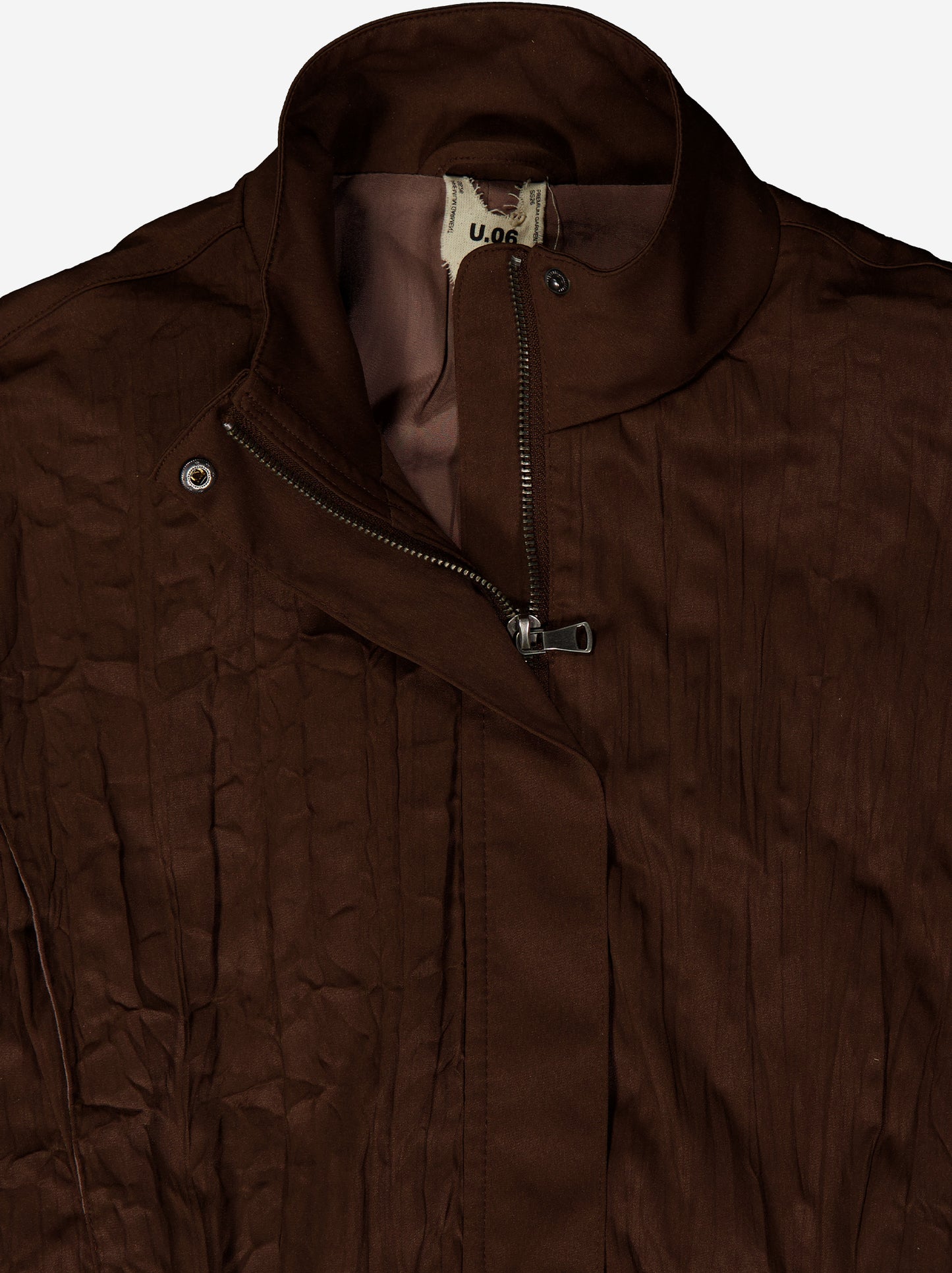 Cazadora bomber cropped efecto arrugado - Bette