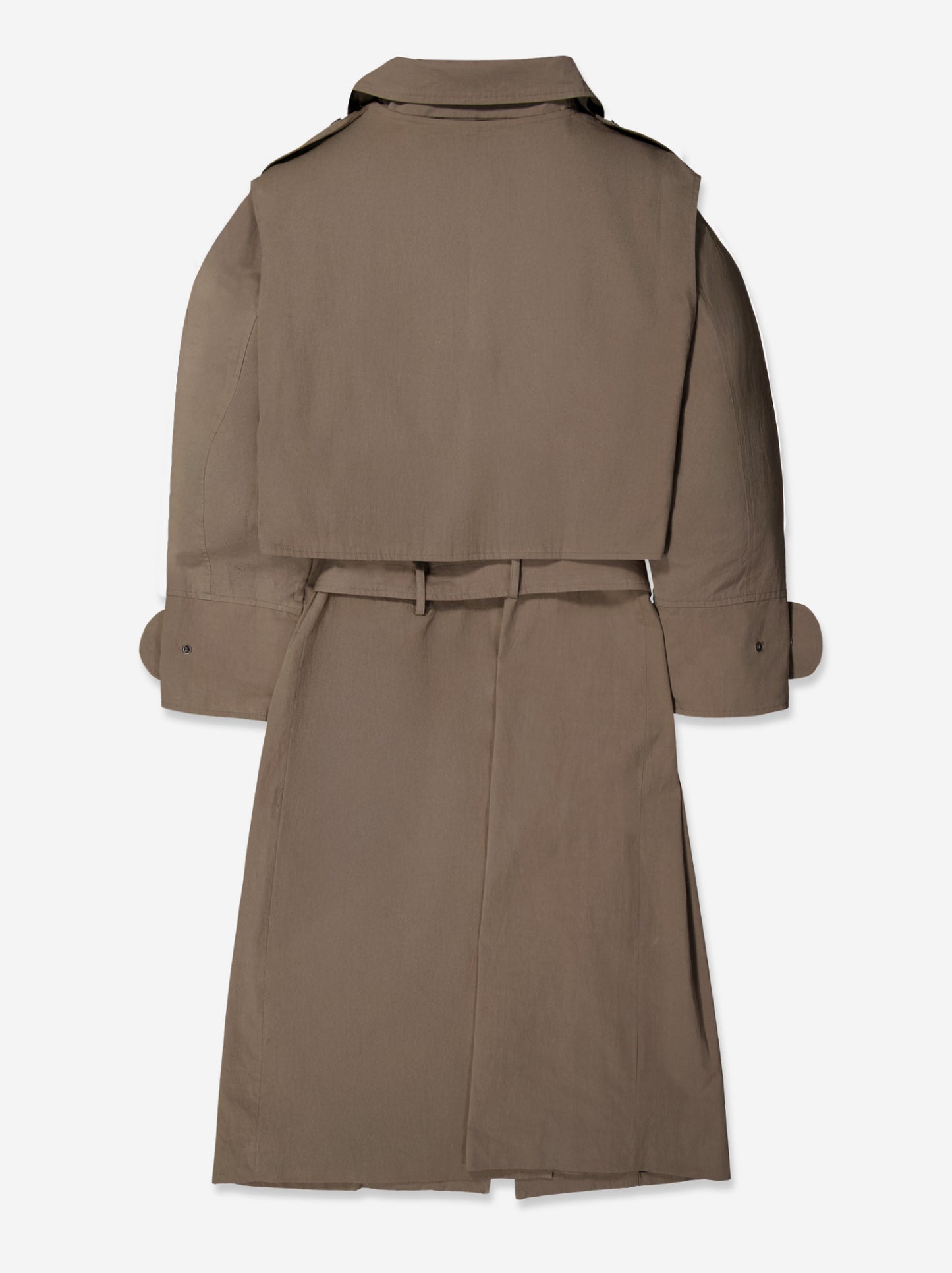 Trench coat with convertible top panel - Mawi