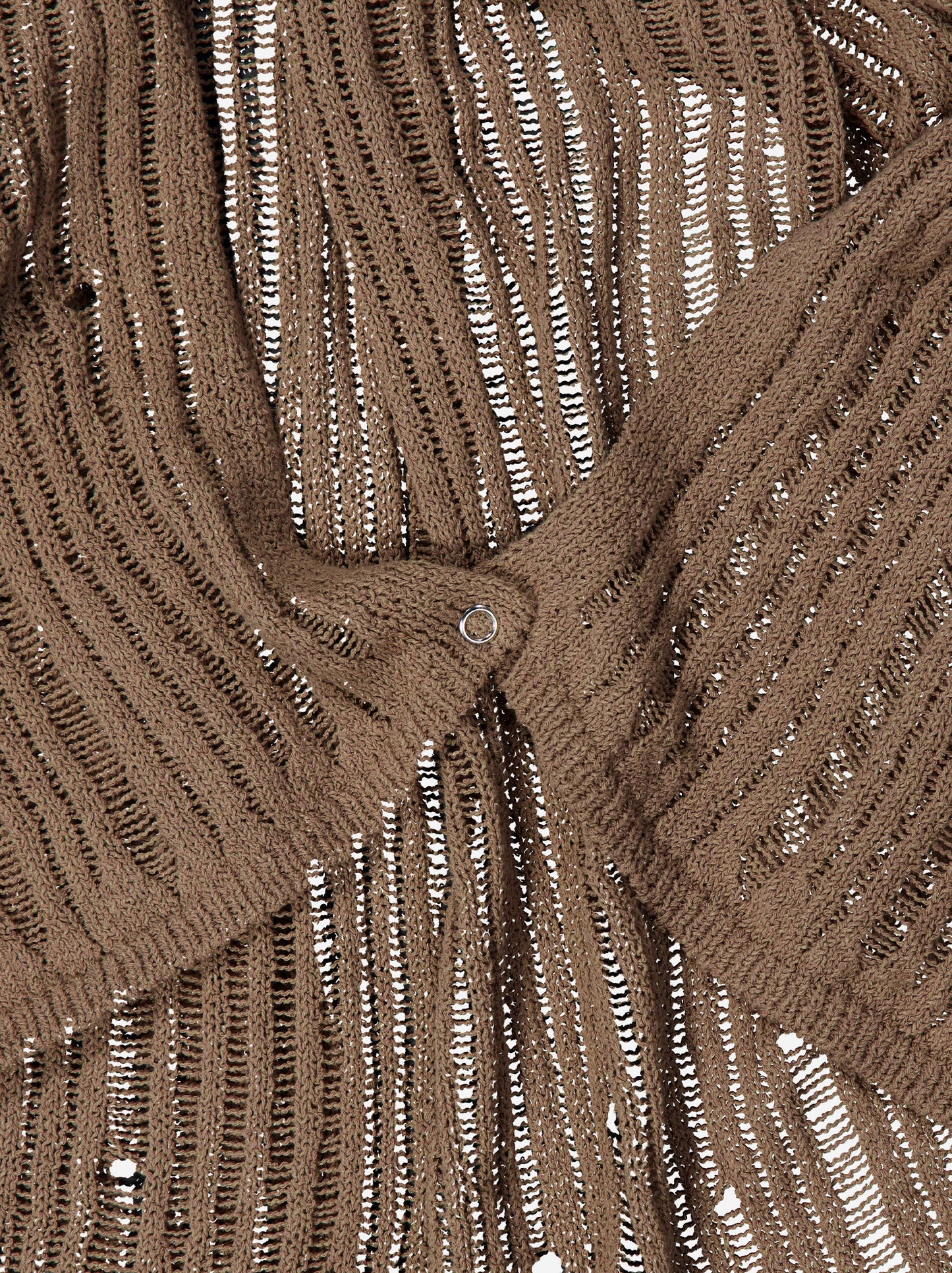 Capa-cardigan de punto multiposición con capucha - Venus