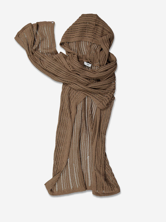 Multi-position knitted cardigan with hood - Venus