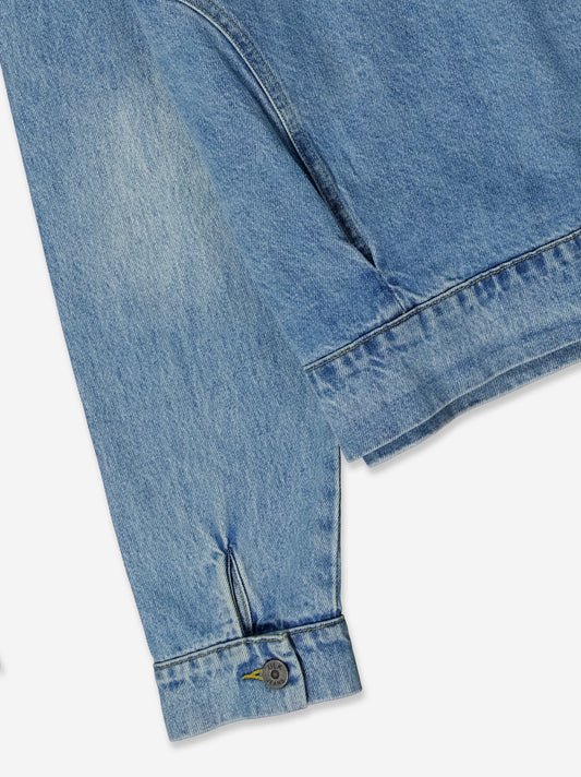 Short denim jacket with front pockets - Zuri