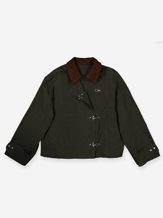 Utility jacket with metal fasteners - Layla