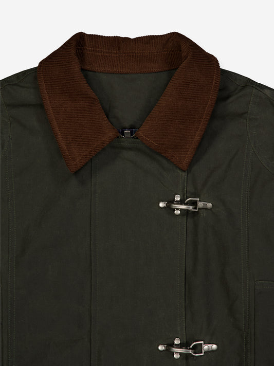 Utility jacket with metal fasteners - Layla