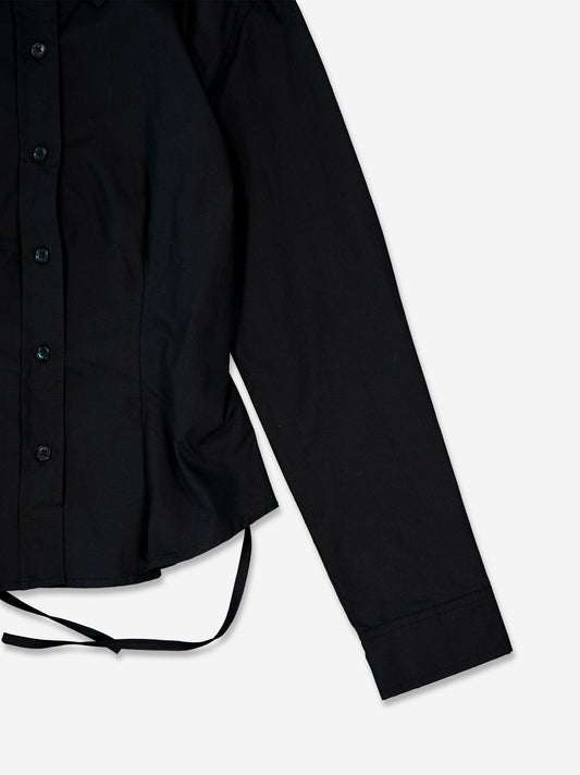 Camisa negra con ajuste trasero - Mirae