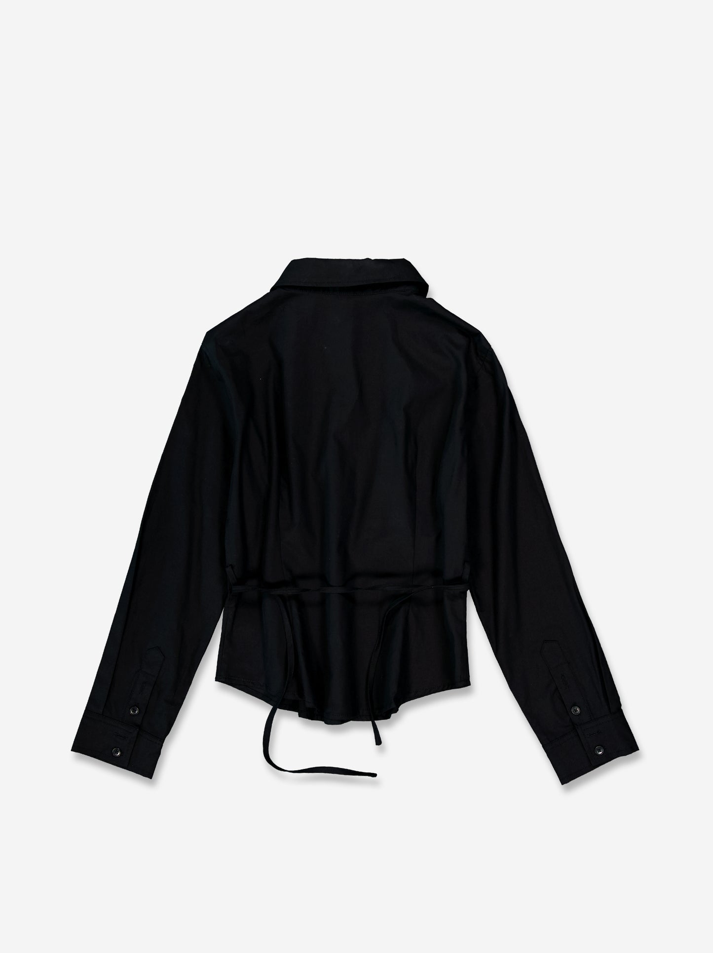 Camisa negra con ajuste trasero - Mirae