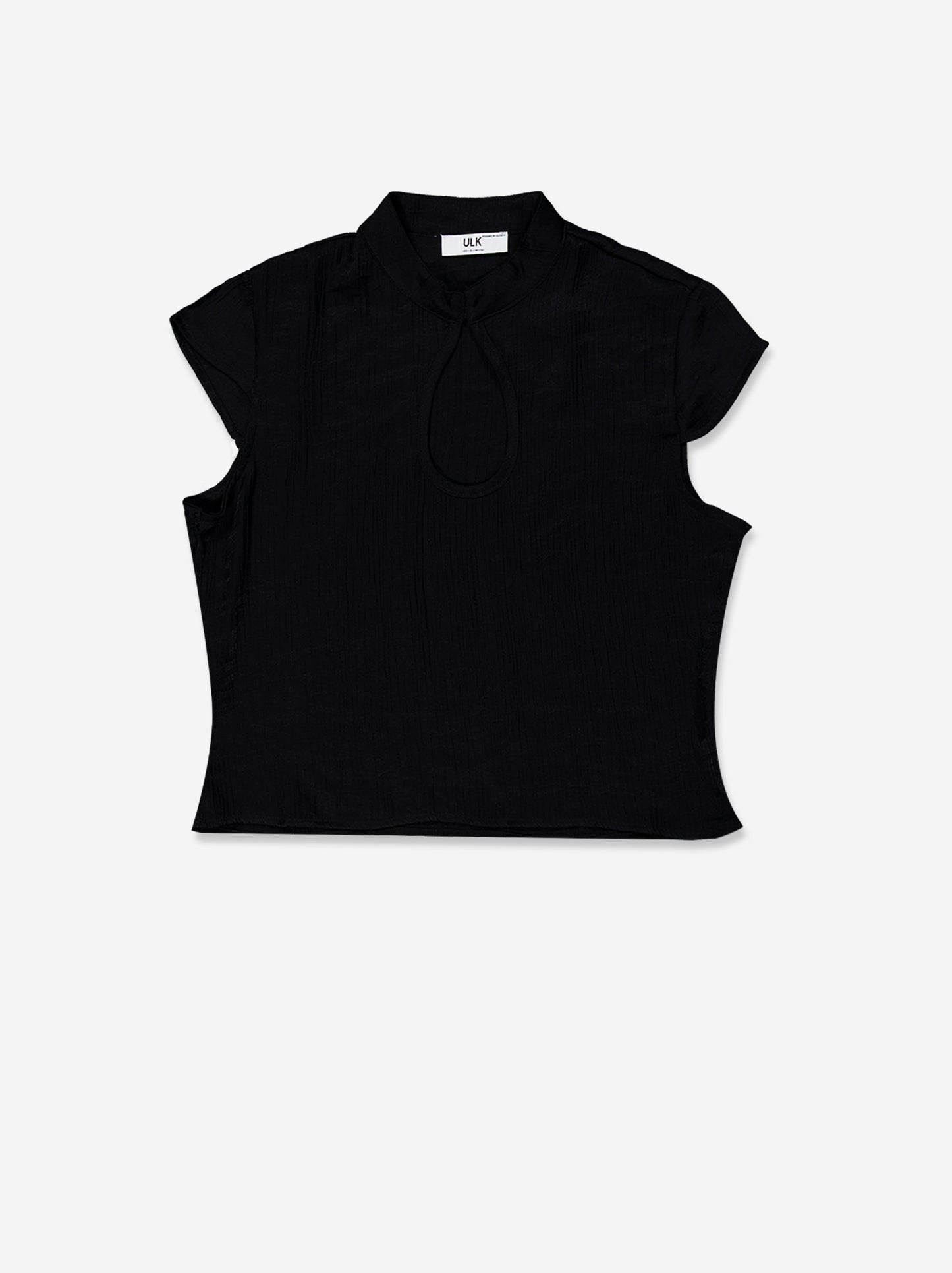 Blusa Con Abertura Lágrima Negra - Haze