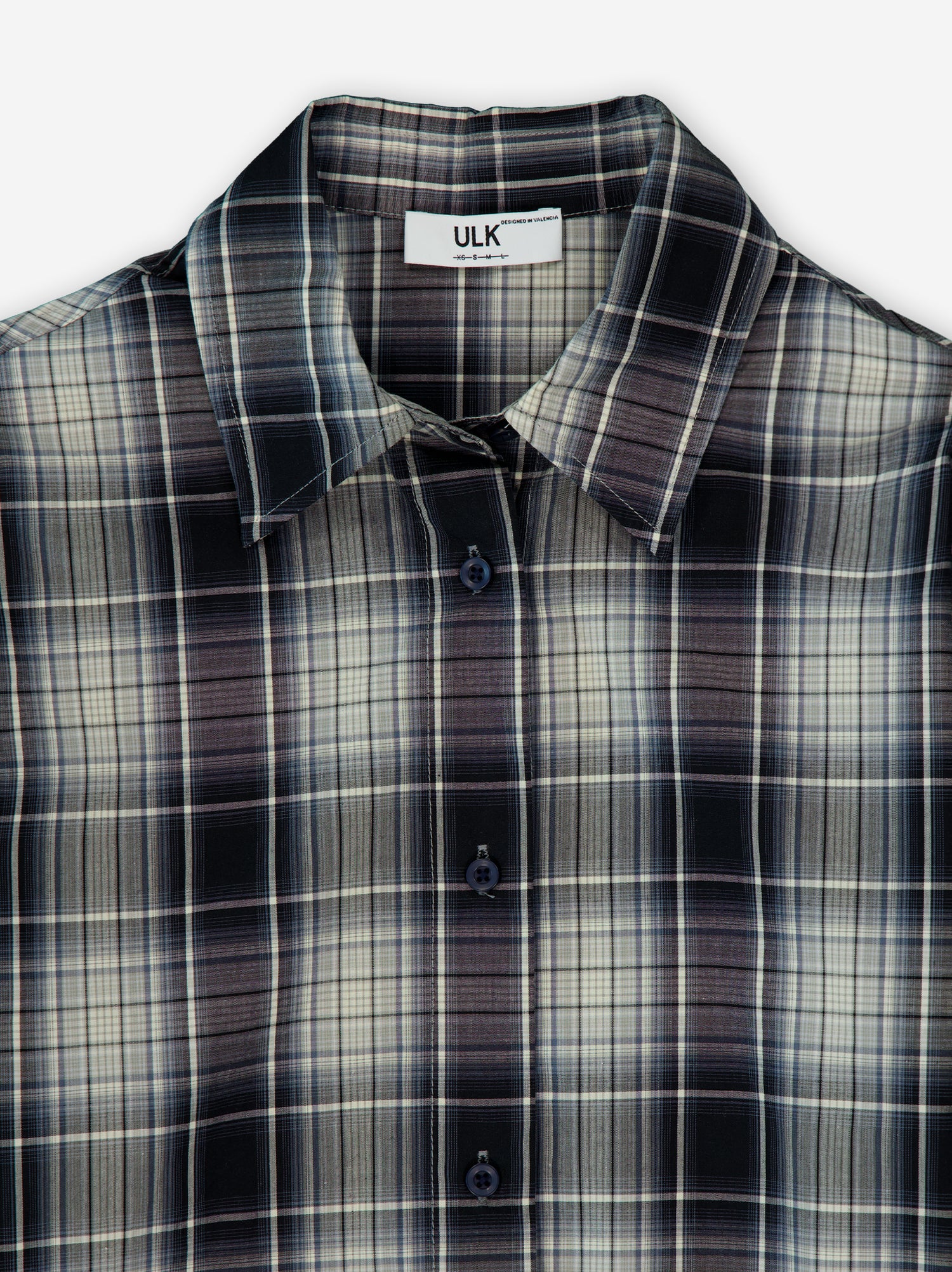Camisa a cuadros boxy fit Numi
