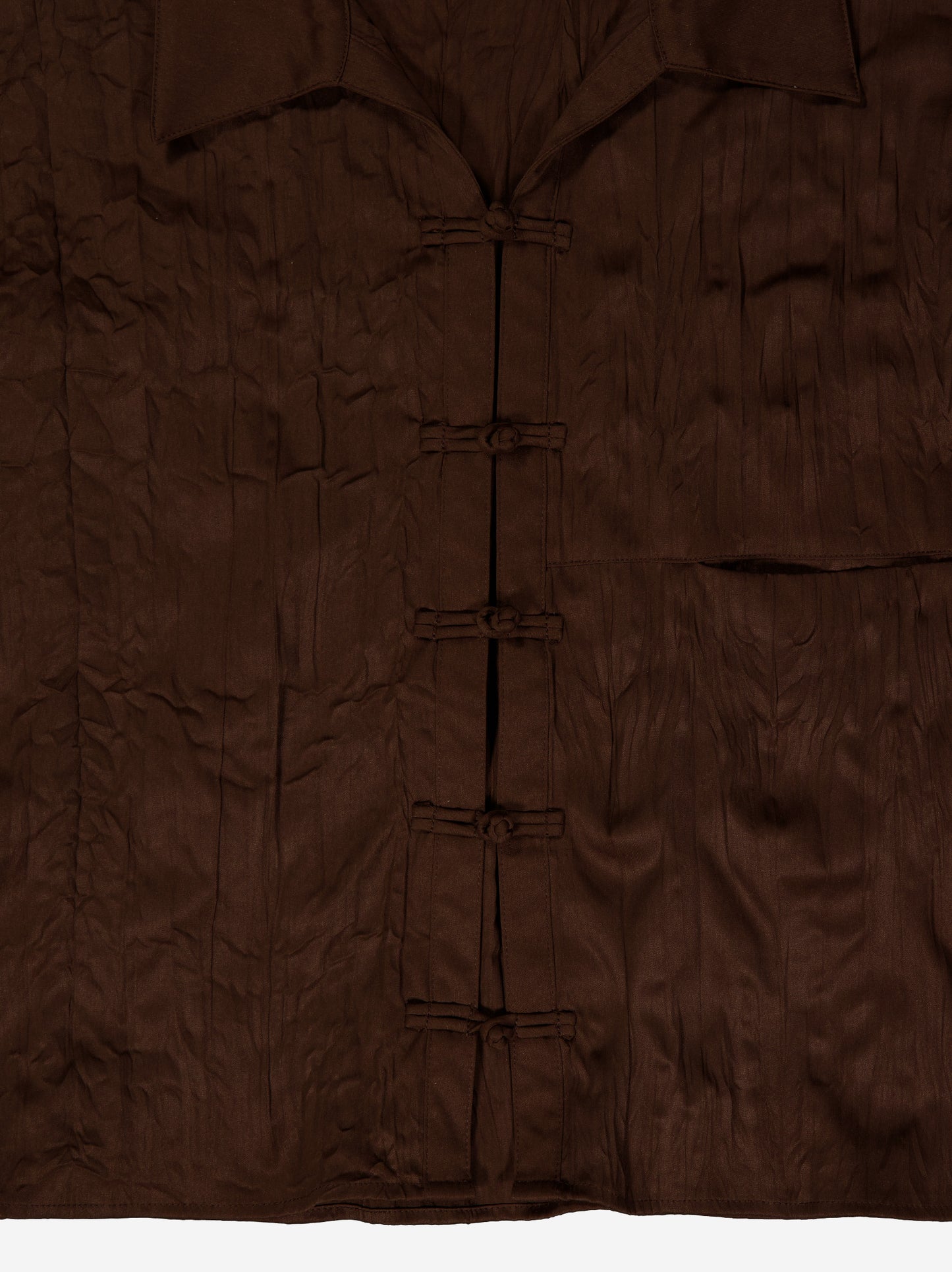 Camisa acabado arrugado con botones de nudo - Davis