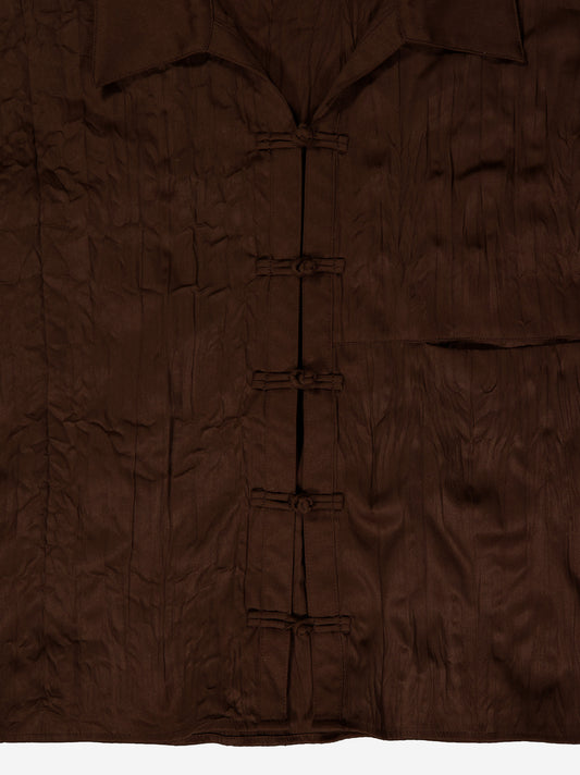 Camisa acabado arrugado con botones de nudo - Davis