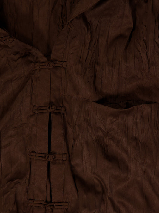 Camisa acabado arrugado con botones de nudo - Davis