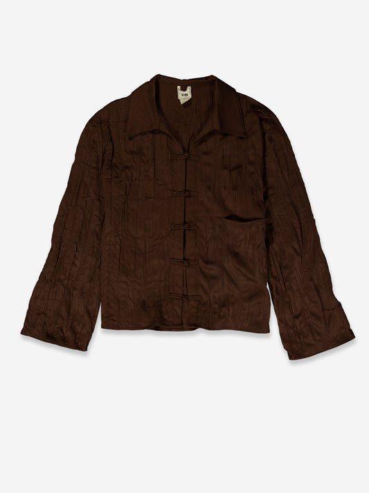 Camisa acabado arrugado con botones de nudo - Davis