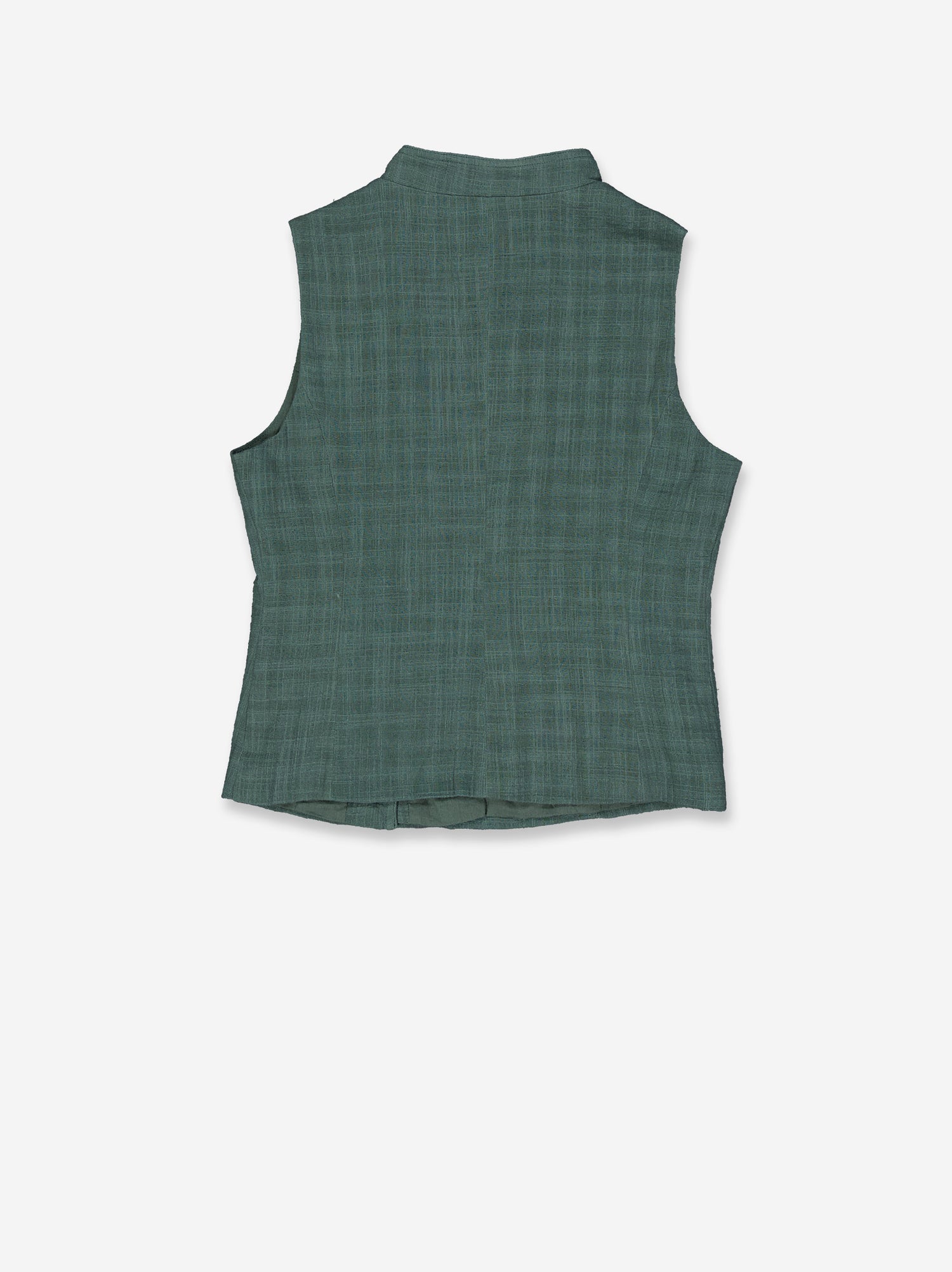 Green sleeveless wrap top - Formette