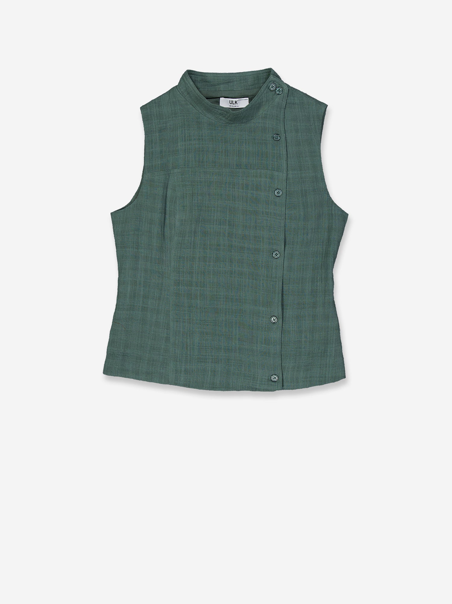 Green sleeveless wrap top - Formette
