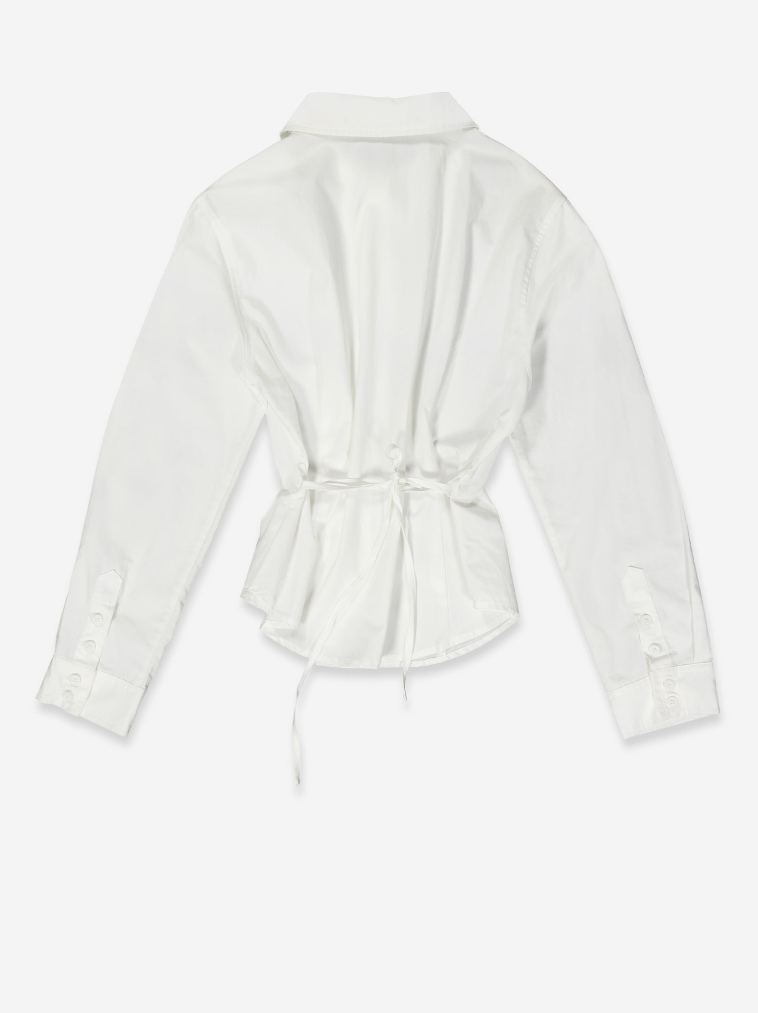 Camisa blanca con ajuste trasero - Mirae