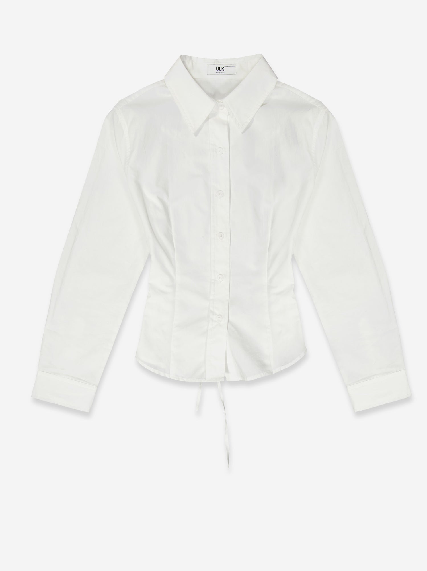 Camisa blanca con ajuste trasero - Mirae