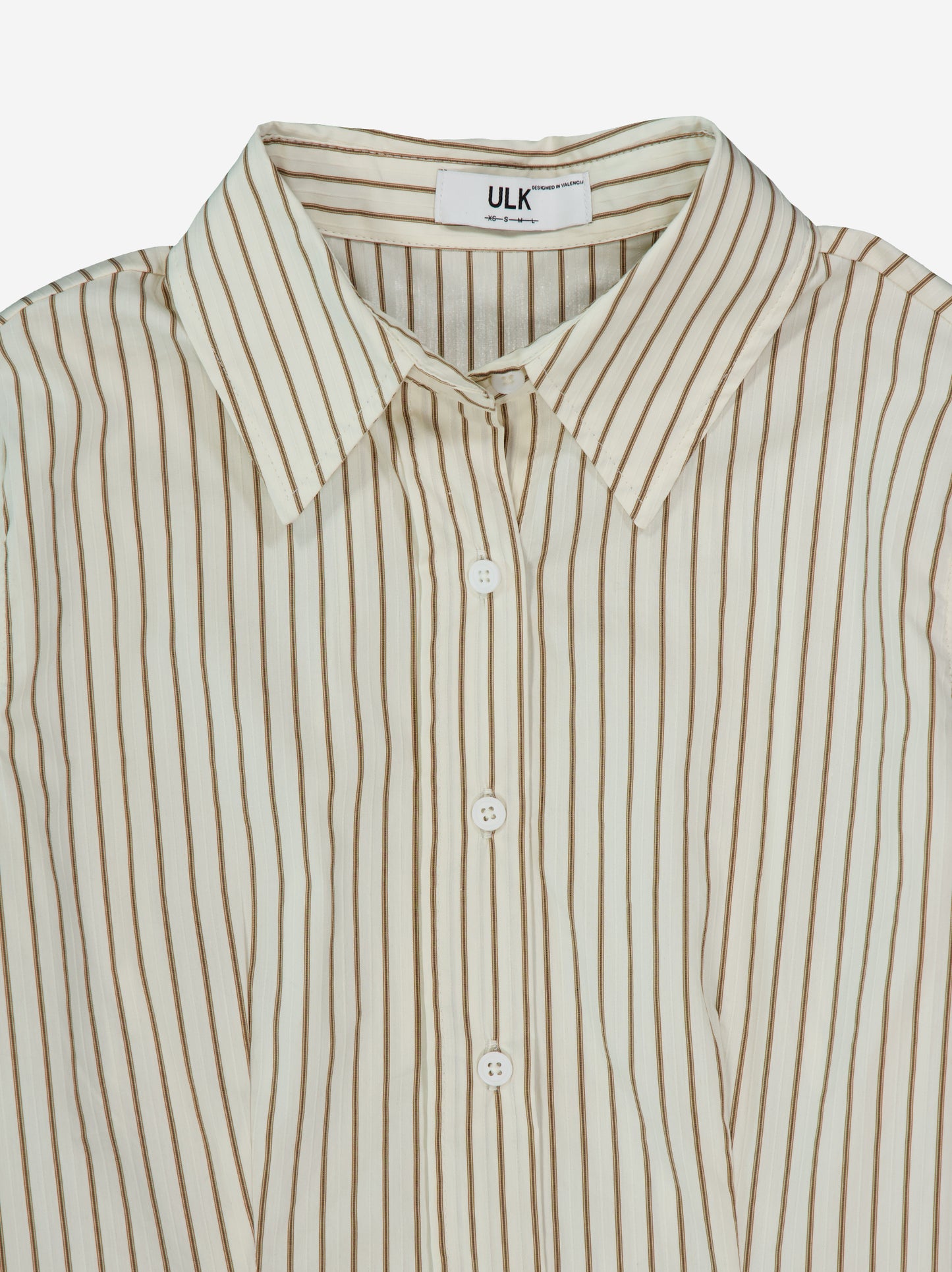 Camisa a rayas con ajuste trasero - Mirae