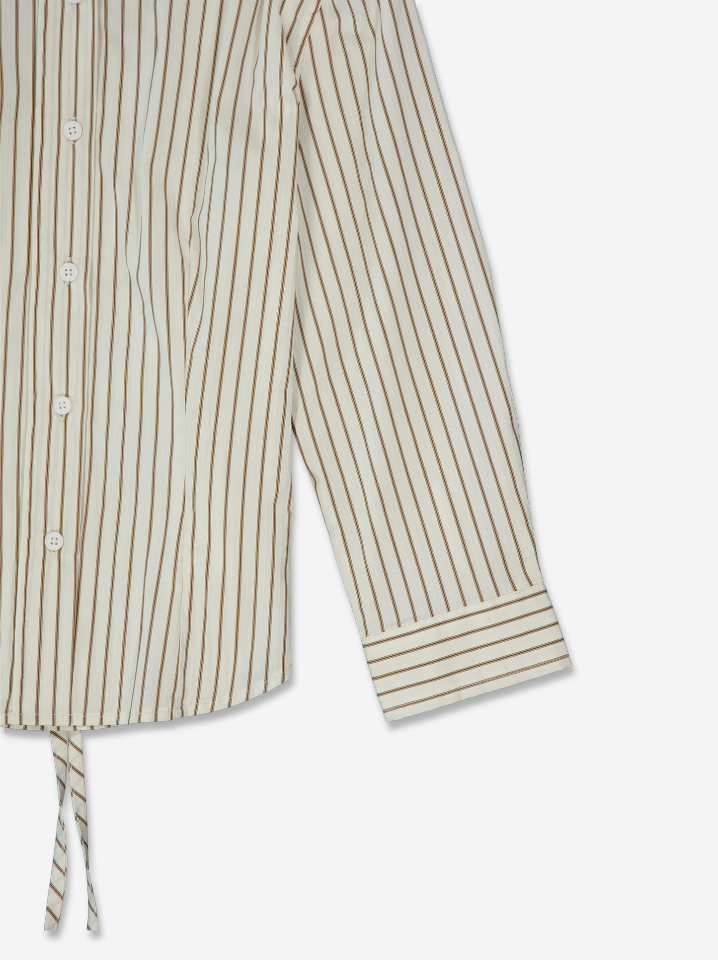 Camisa a rayas con ajuste trasero - Mirae