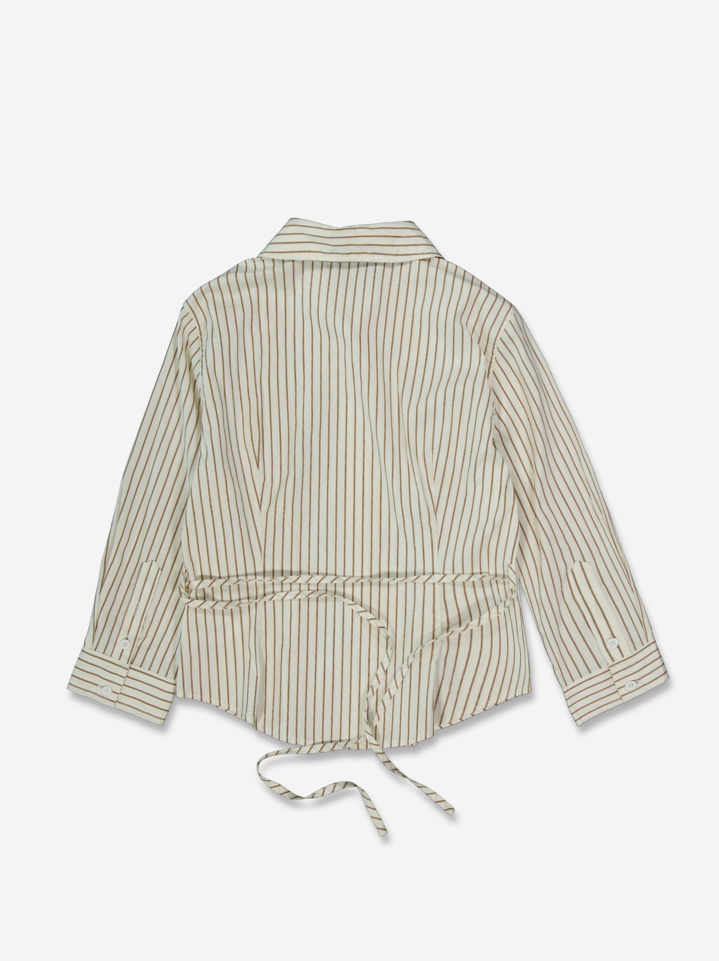 Camisa a rayas con ajuste trasero - Mirae