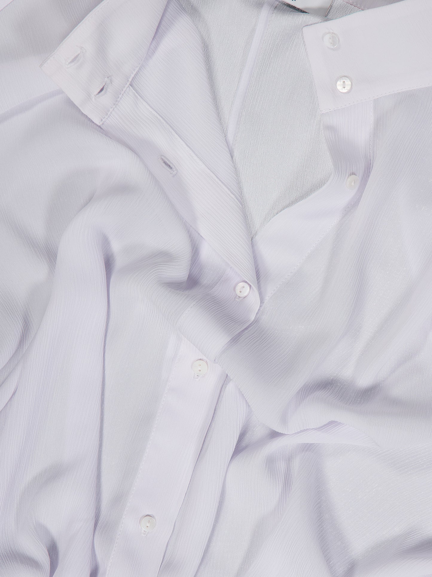 Camisa fluida blanca con bajo ajustable - Kaika