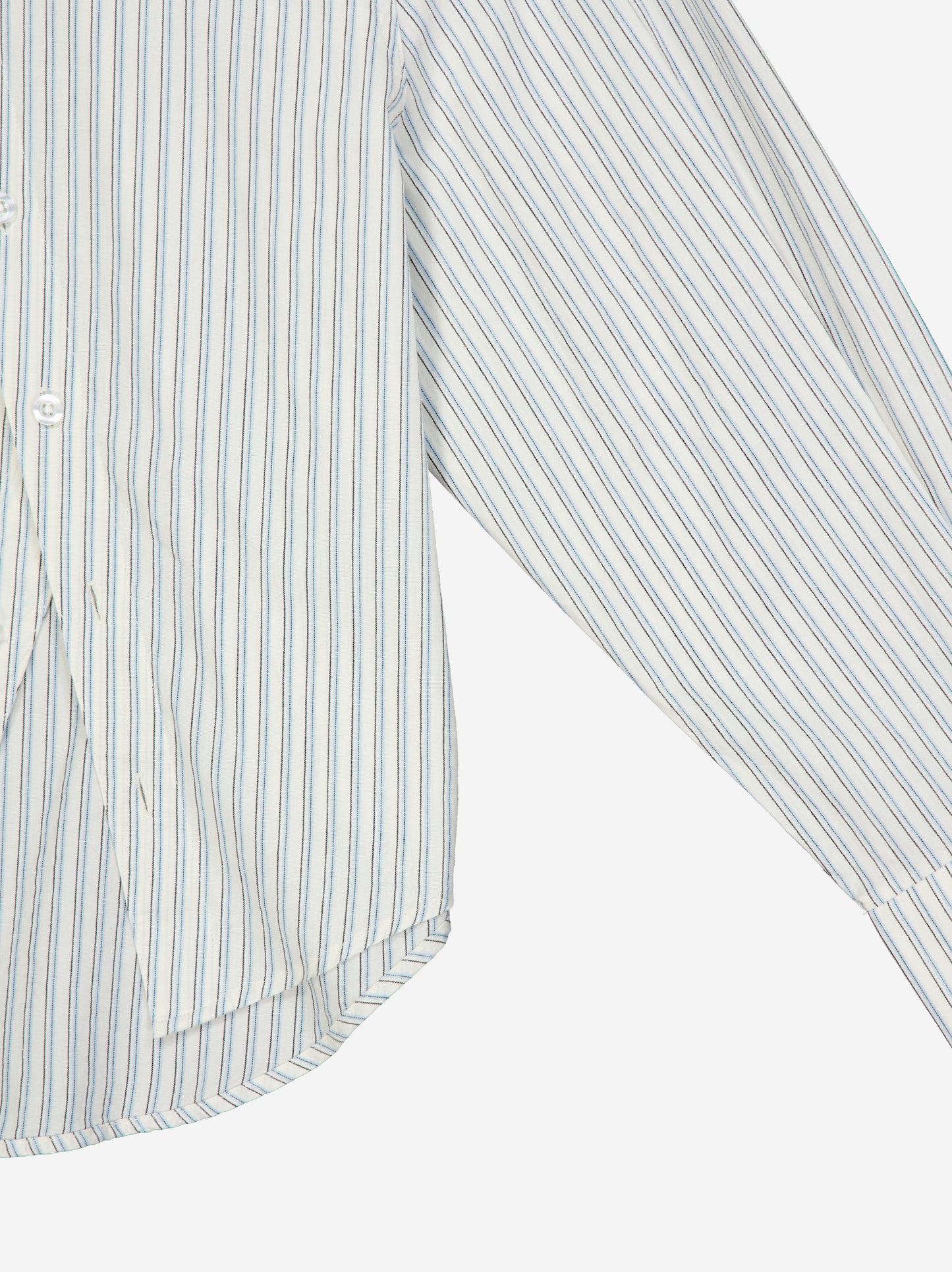 Camisa a rayas con botones asimétricos - Yani