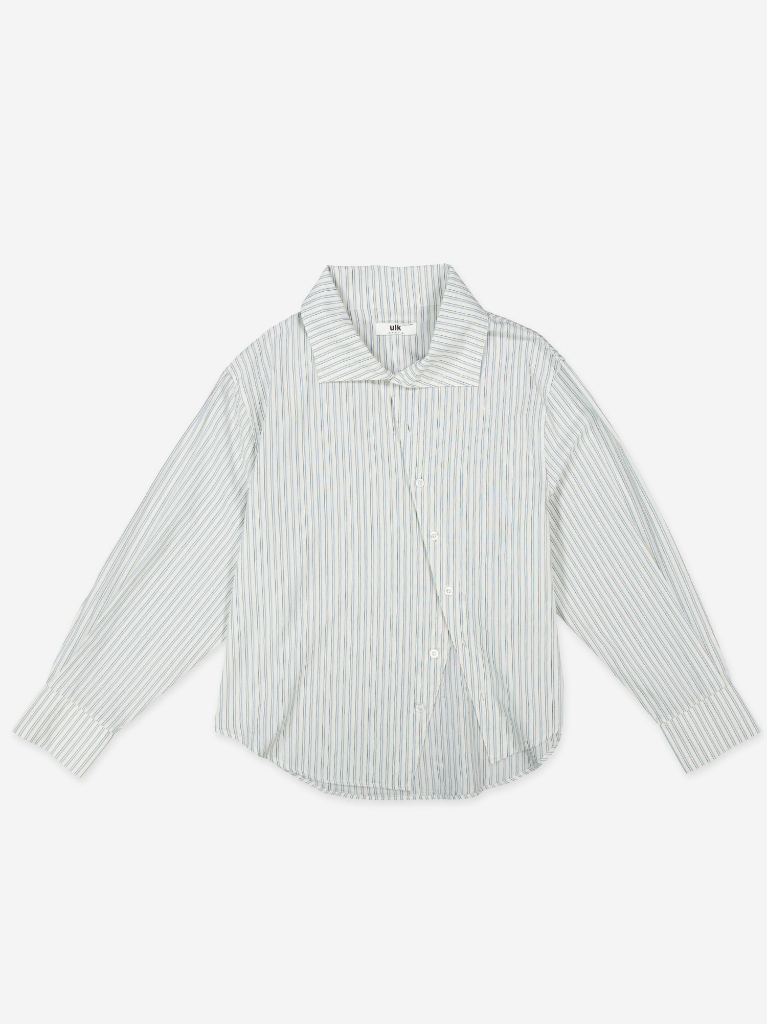 Camisa a rayas con botones asimétricos - Yani