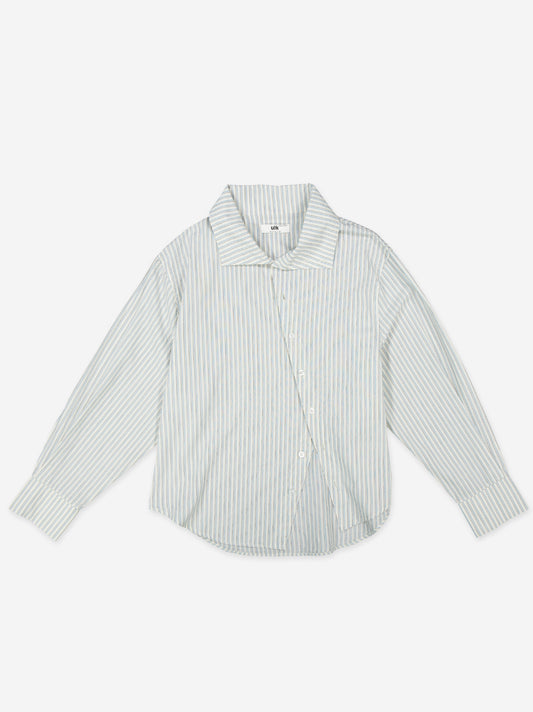 Camisa a rayas con botones asimétricos - Yani