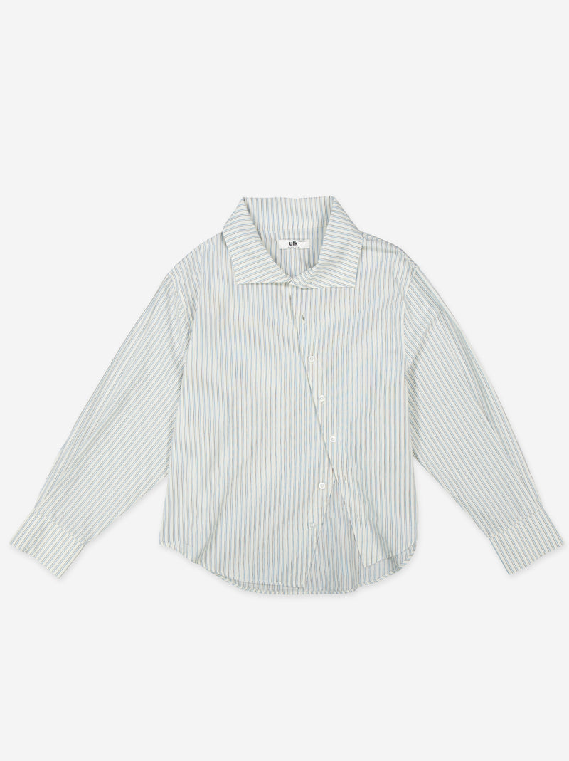 Camisa a rayas con botones asimétricos - Yani