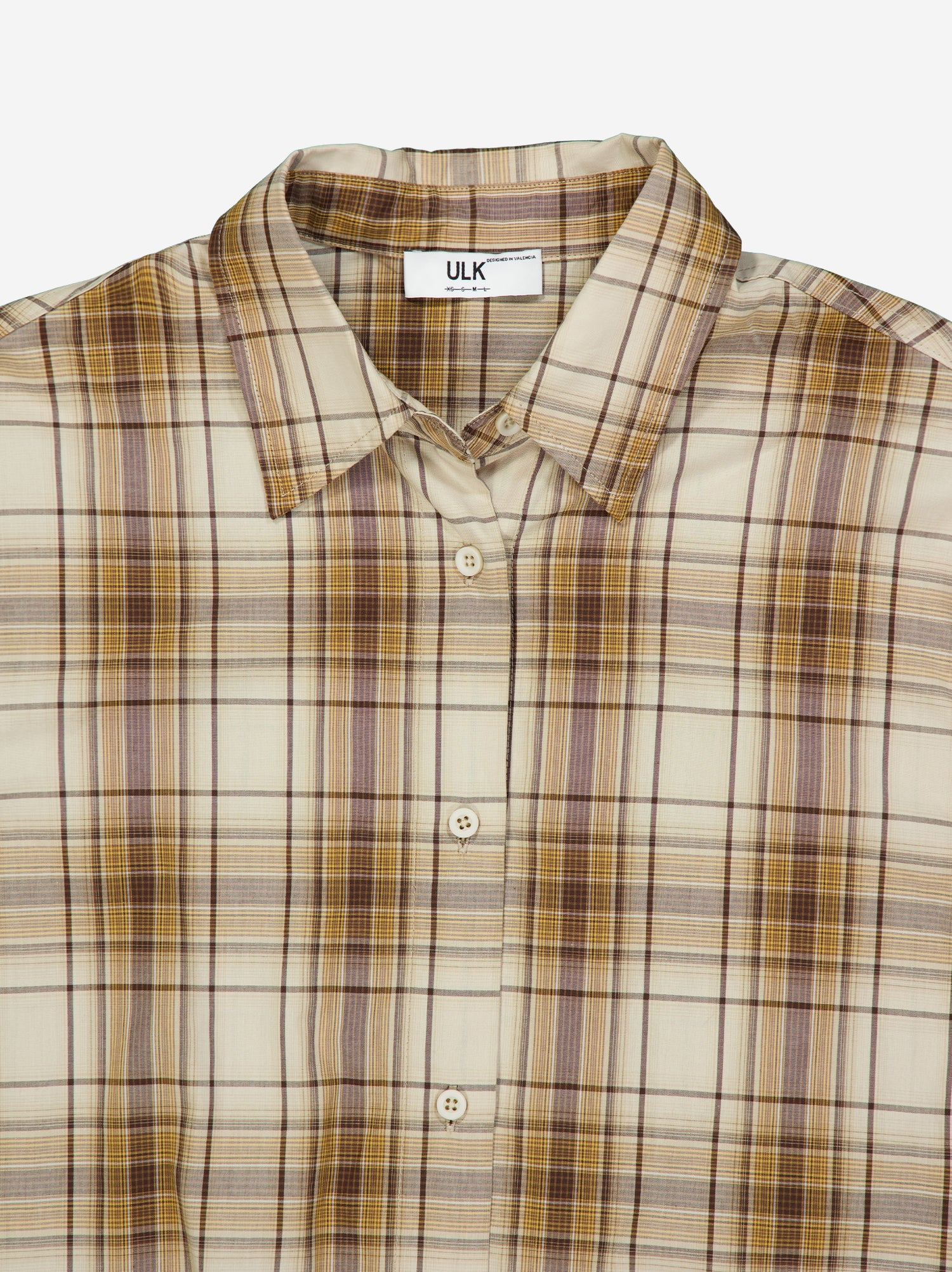 Camisa a cuadros boxy fit Numi
