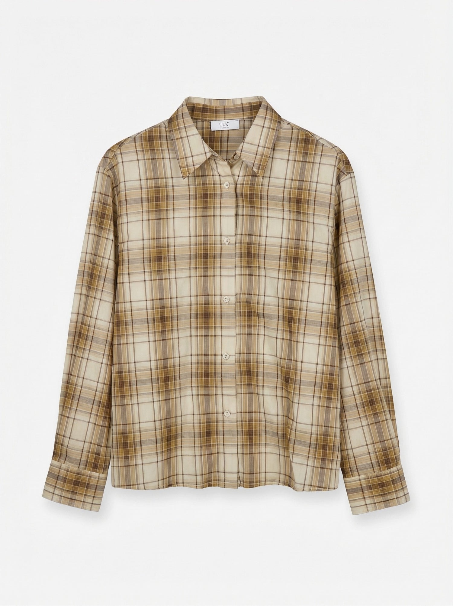 Camisa a cuadros boxy fit Numi