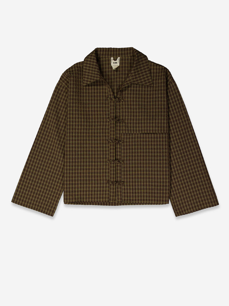 Camisa a cuadros con botones de nudo - Davis