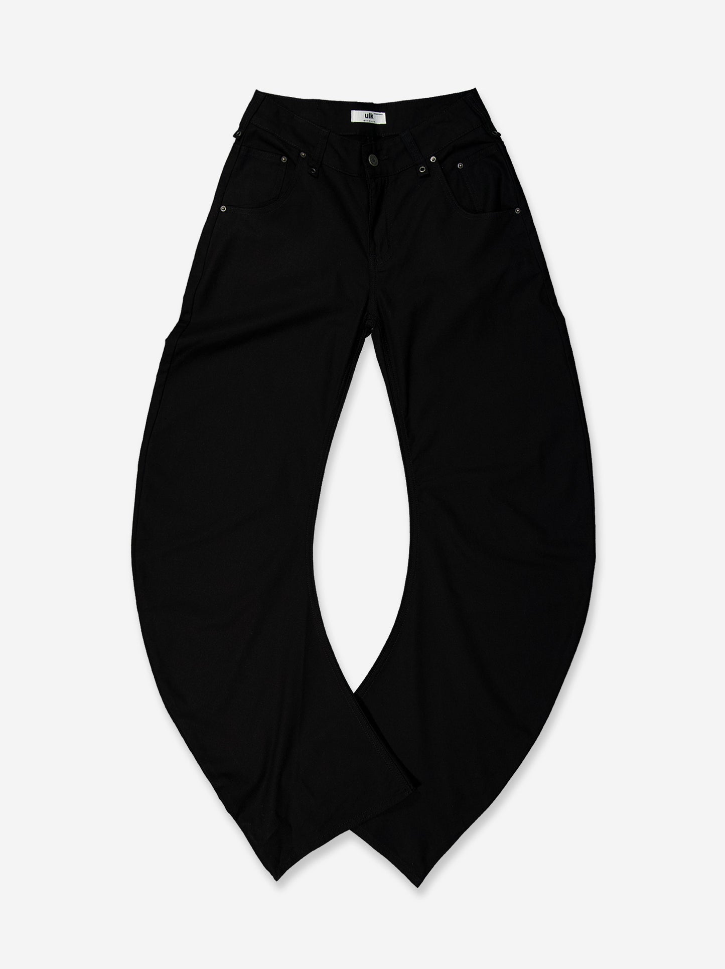 Pantalón pernera curva negro - Jones