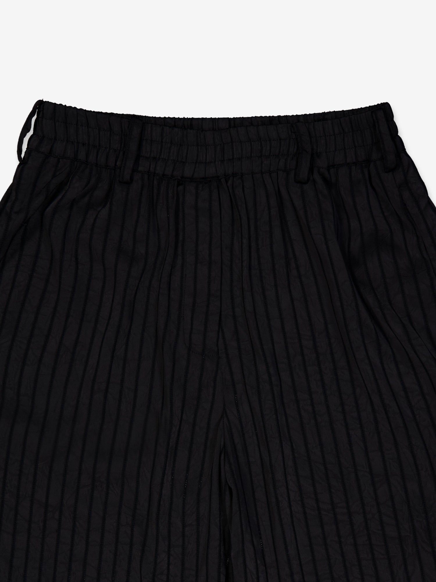 Black cropped trousers with lace - Petti Maxi