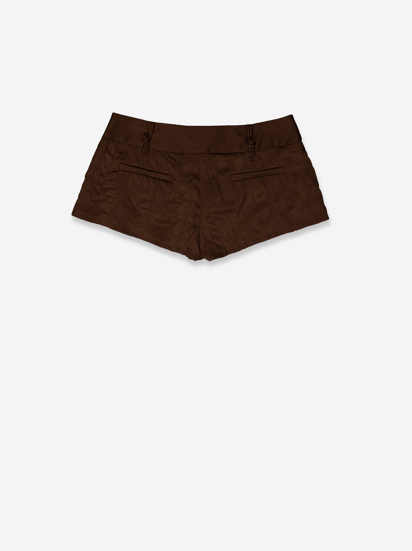 Low-rise shorts with double belt loops - Eyes