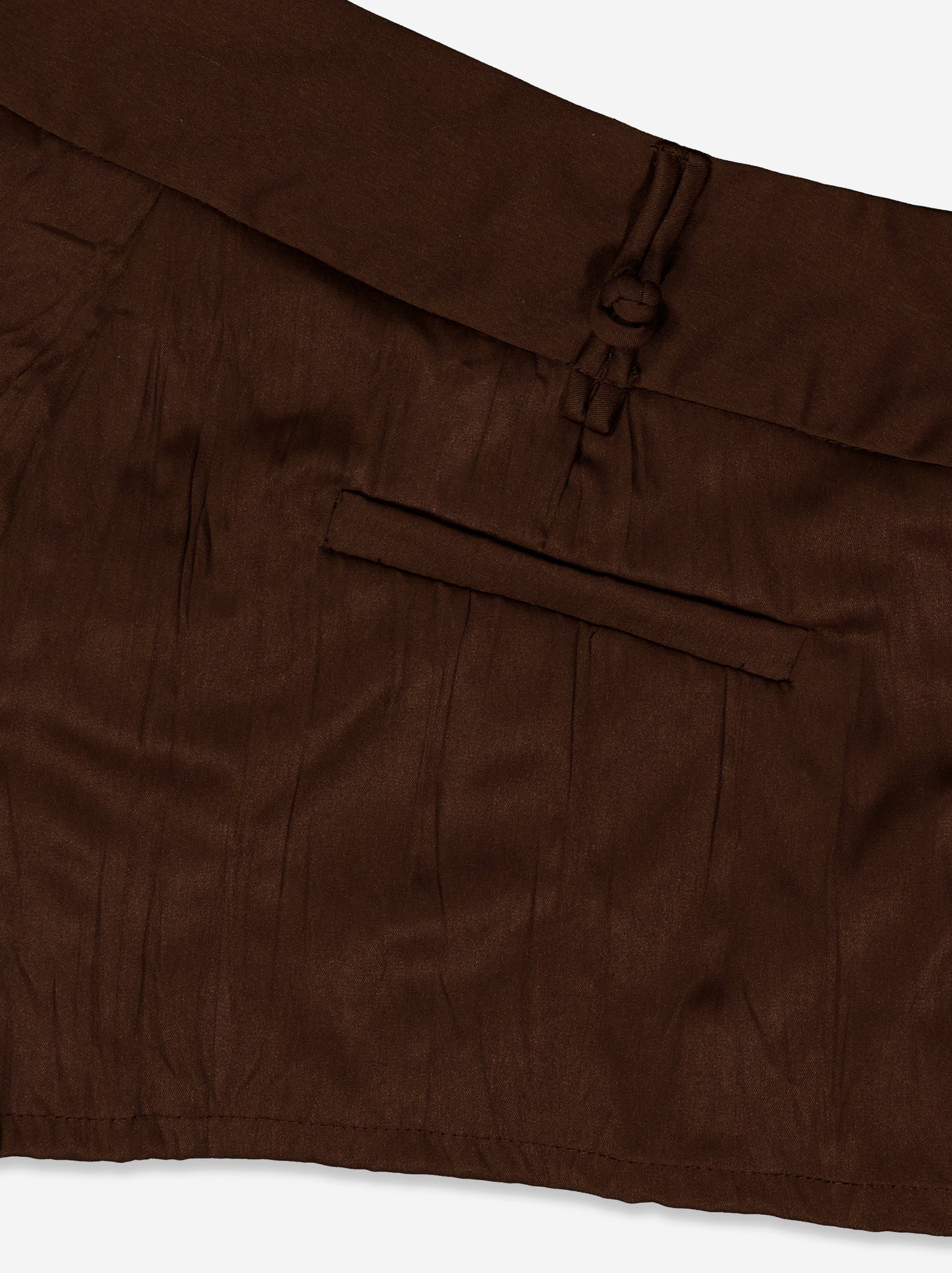 Low-rise shorts with double belt loops - Eyes