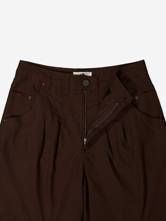 Brown fluid dart shorts - Mina