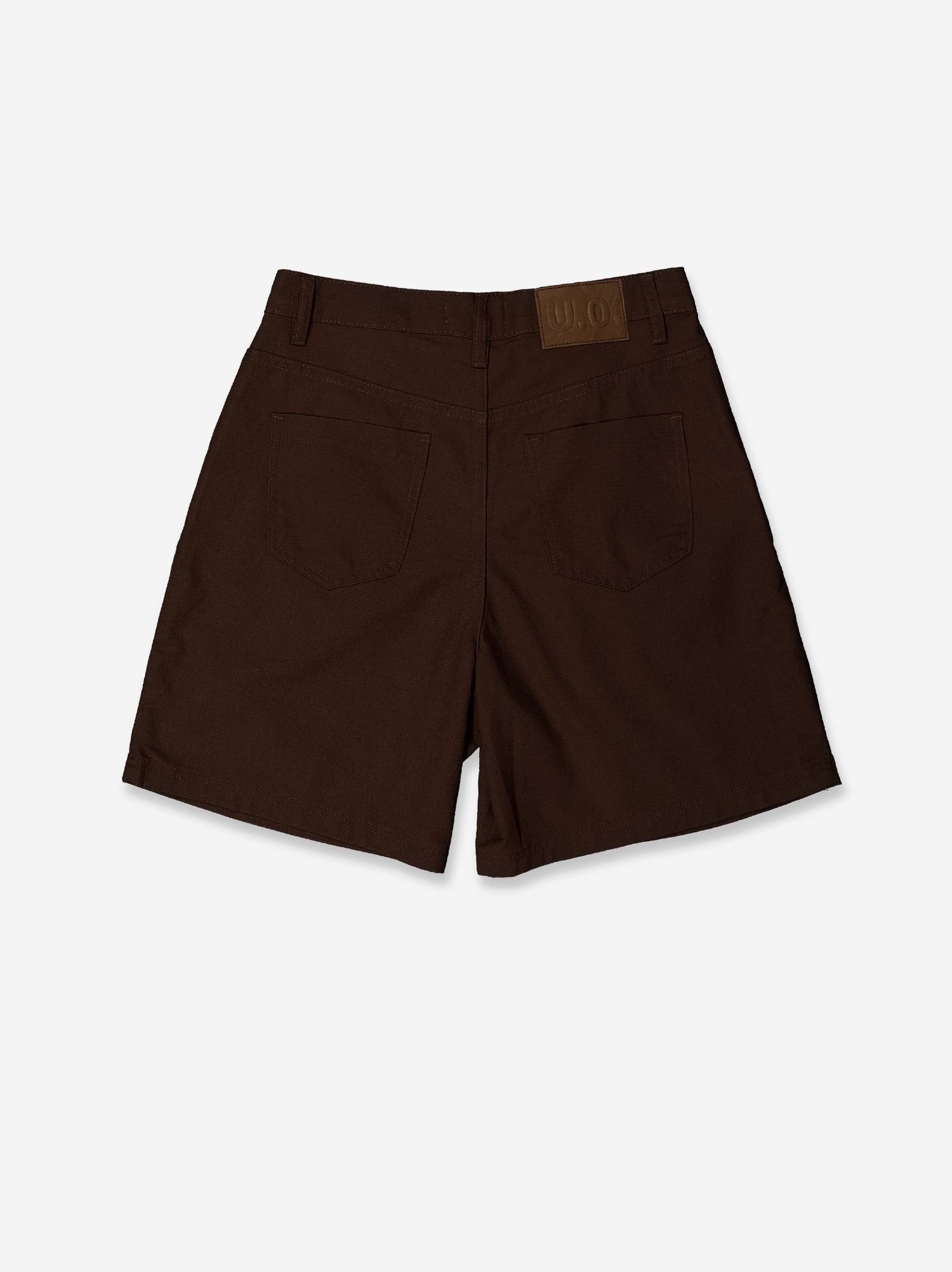 Brown fluid dart shorts - Mina
