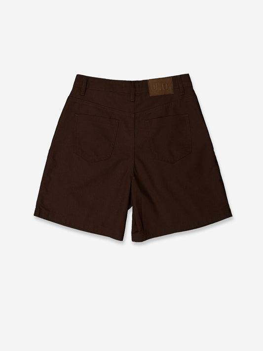 Brown fluid dart shorts - Mina